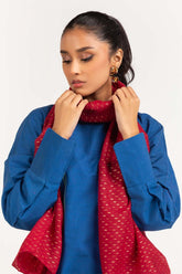 Red Foil Paper Shawl-23-04 C